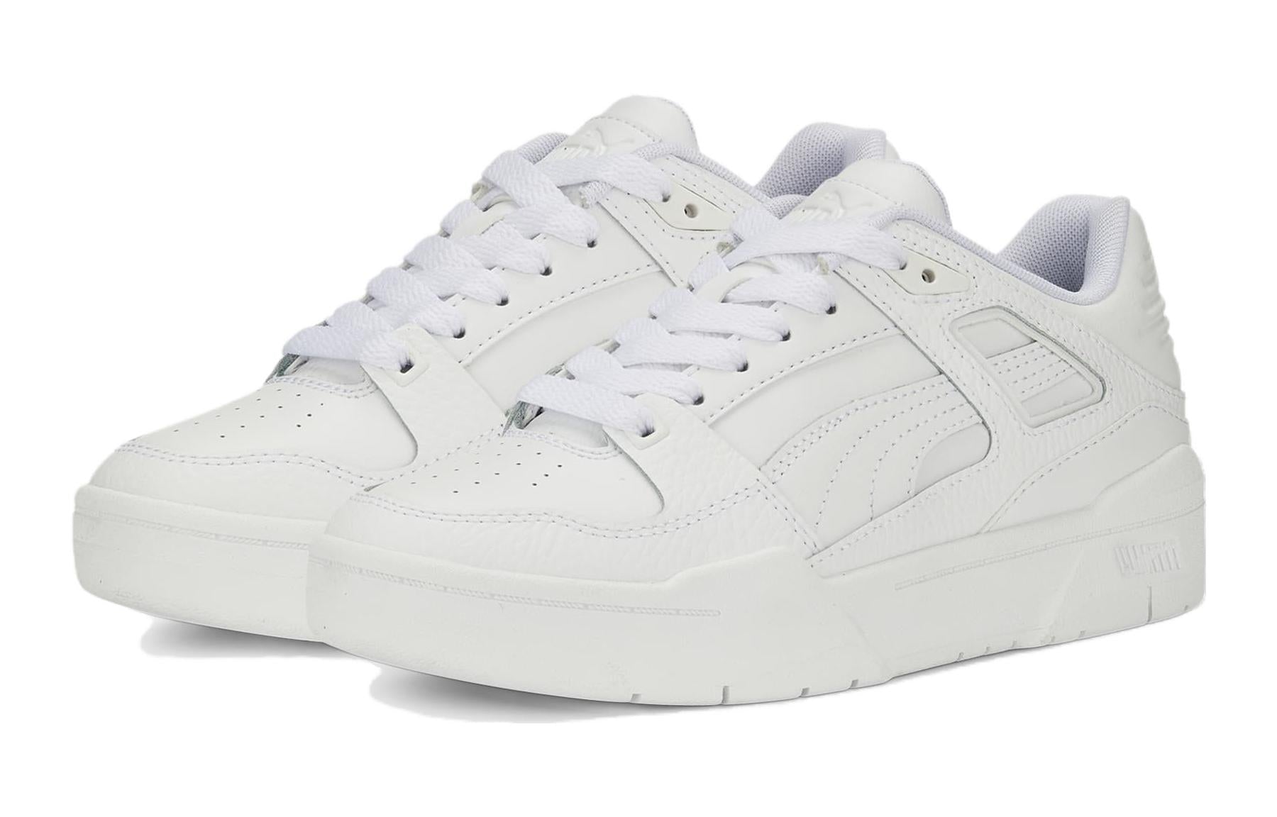 (GS) PUMA Slipstream Leather 'Triple White' 387826-02