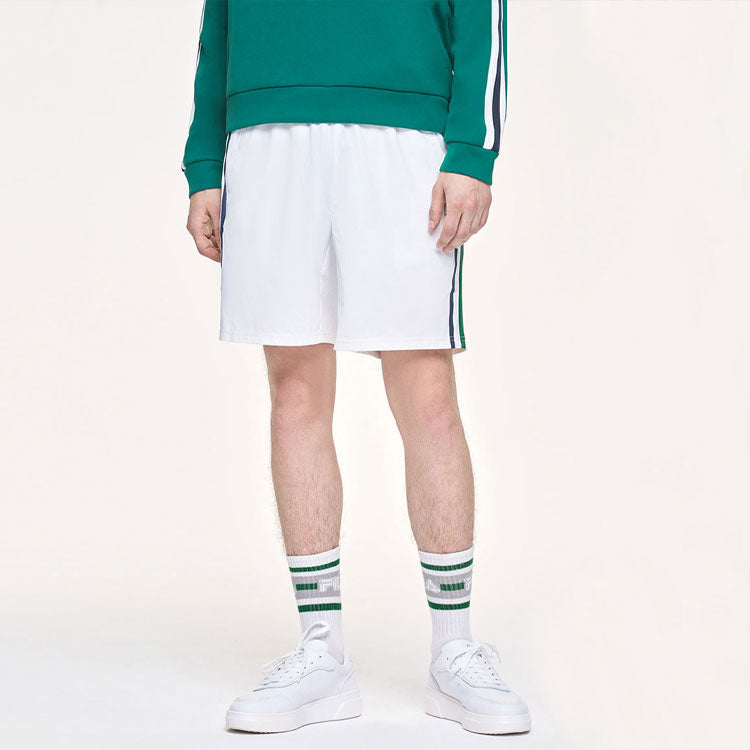 FILA Side Tennis Breathable Woven Five Pants For Men White A11M113361F-WT