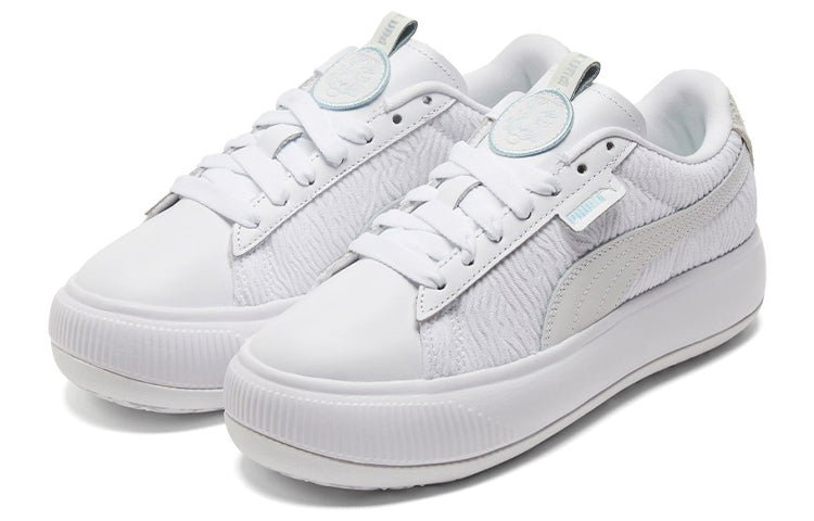 (WMNS) PUMA Suede Mayu ST Sneakers White/Blue 383273-01