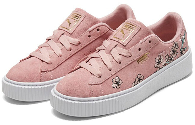 (WMNS) PUMA Platform Floral 'Pink Blue' 370806-03