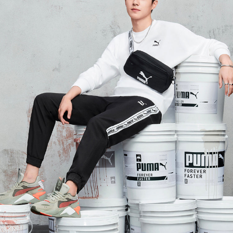 PUMA Regular Track Pants 'Black White' 530693-01