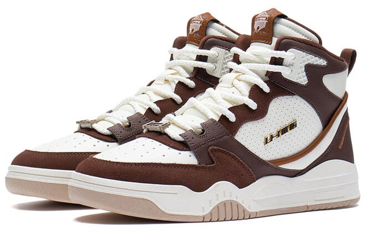 Li-Ning Moon White High 'White Brown' AGCS249-3