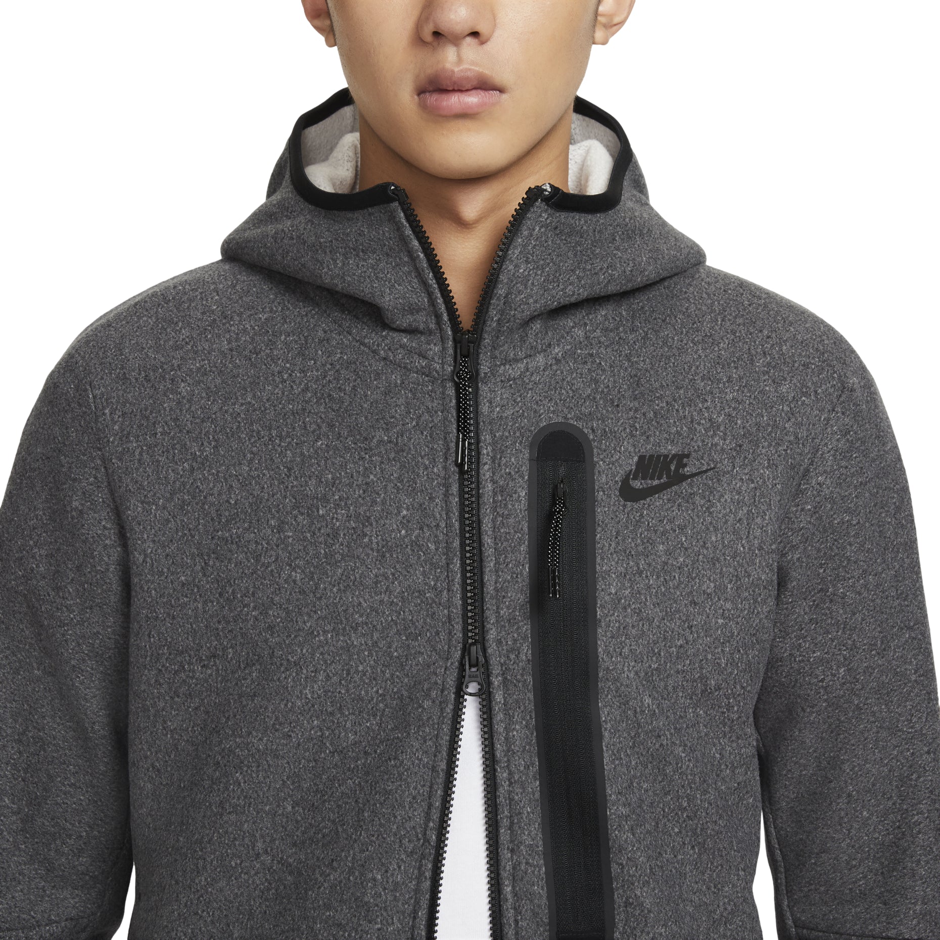 Nike Sportswear Tech Fleece Full-Zip Winterized Hoodie 'Grey' DQ4802-010