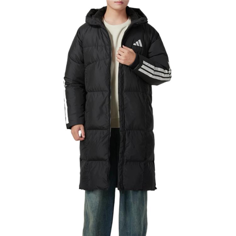 adidas LONG DOWN JKT Asia Sizing 'Black' JG3840