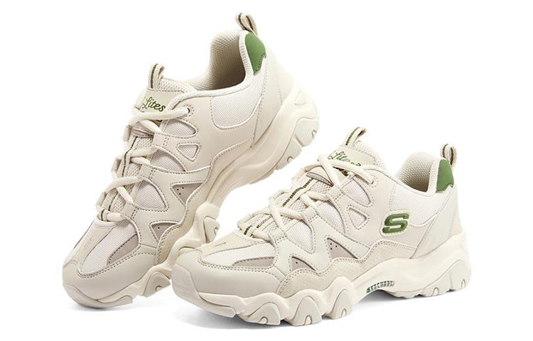 (WMNS) Skechers D'Lites 2.0 'White Green' 896152-NTOL