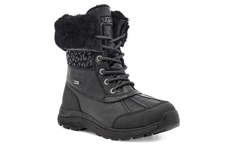 (WMNS) UGG Adirondack III Snow Leopard Snow Boots Black 1112311-BLK