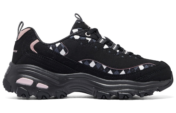 (WMNS) Skechers Sport D'Lites Fancy Leopard 10 'Black Pink' 896271-BKMT