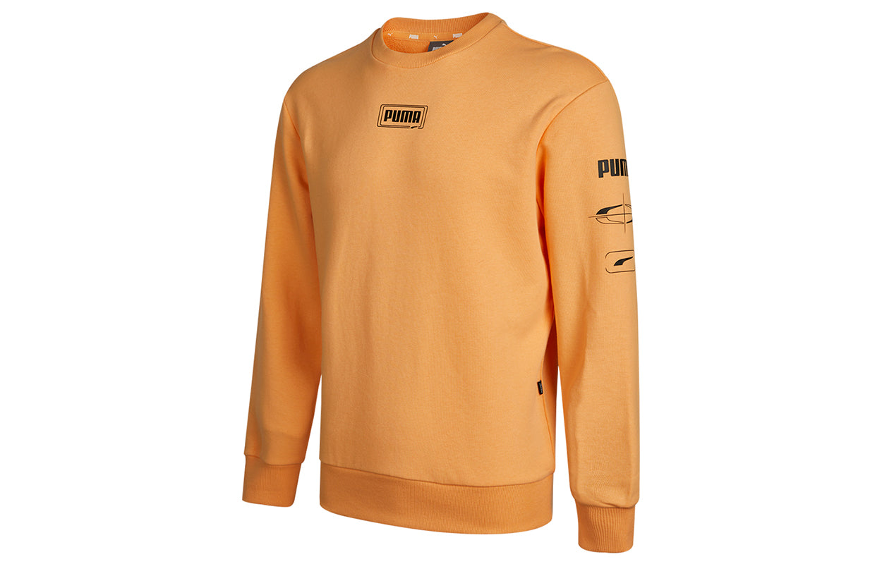 PUMA Rebel Crew Long Sleeve Sweater 'Orange Black' 531293-36