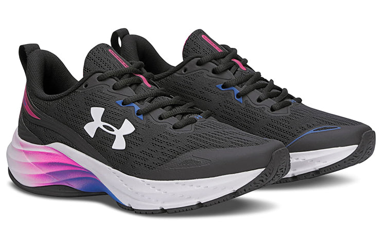 (WMNS) Under Armour Charged Stride 'Black White' 3026574-002