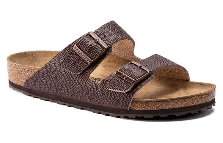 Birkenstock Arizona Natural Horween Sandals 'Brown' 1022353