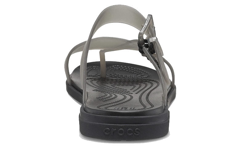 (WMNS) Crocs Shoes Sports slippers 'Translucent Black' 207173-001