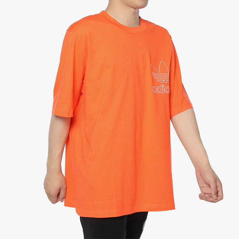 adidas originals Round Neck Pullover Short Sleeve Orange DZ4578
