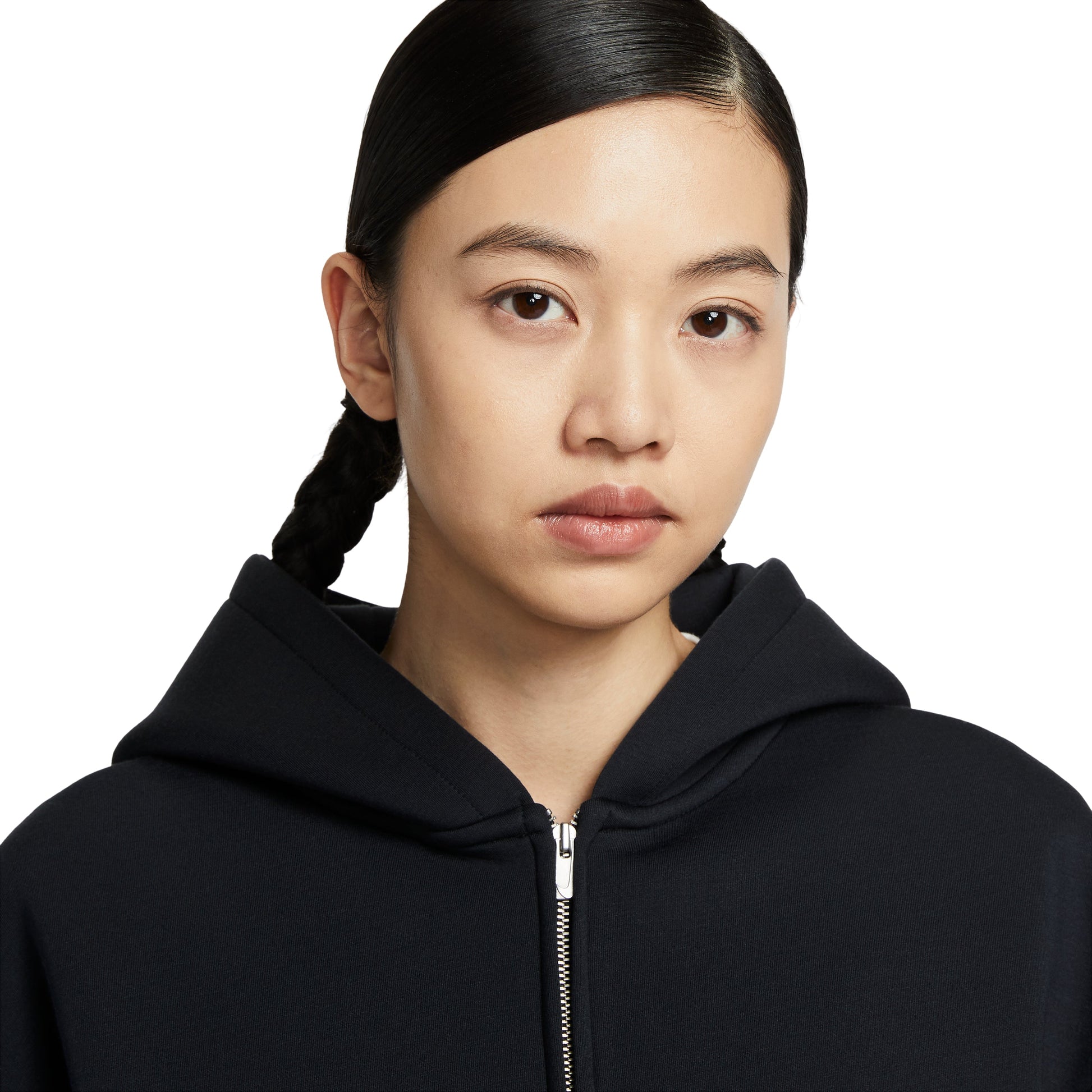 (WMNS) Nike Oversized Full-Zip Jacket 'Black Anthracite' HV2077-010
