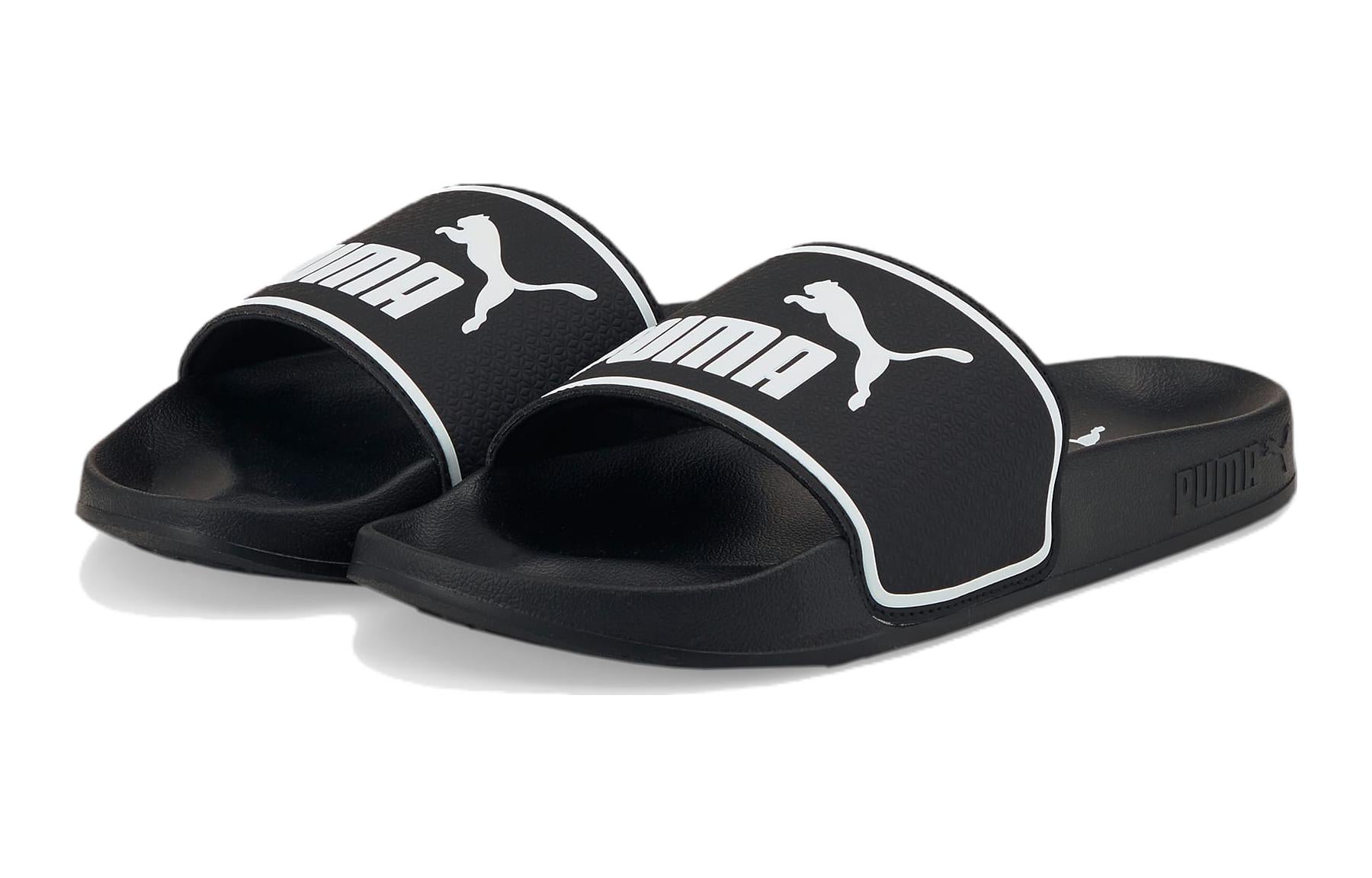 (GS) PUMA Leadcat 2.0 Slide 'Black White' 384434-01