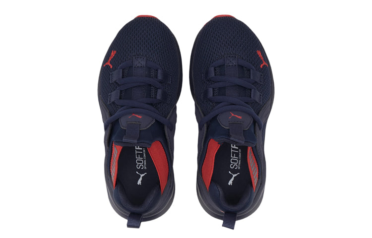 (PS) PUMA Enzo 2 Weave Running Shoes Blue/Red 193166-08