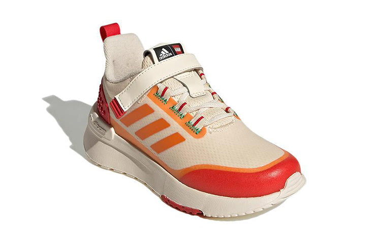 (PS) adidas LEGO x Racer TR Little Kid 'Ecru Tint Bahia Orange' GW4000