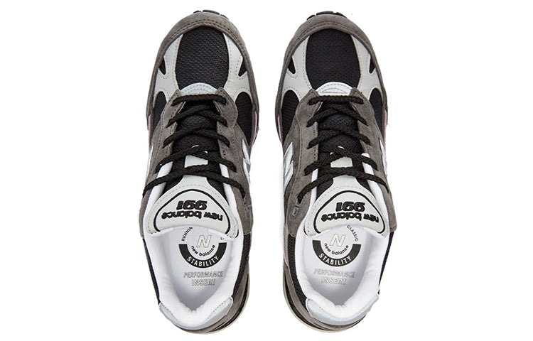 (WMNS) New Balance 991 Made In England 'Black Grey' W991KWG