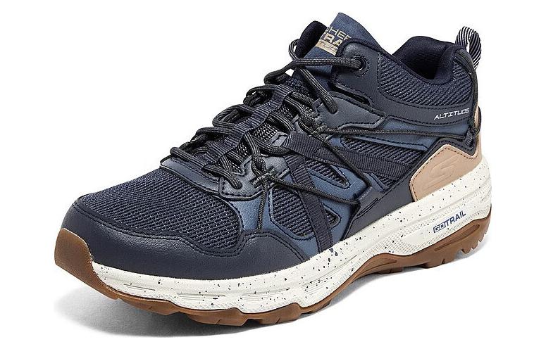 (WMNS) Skechers GO RUN Trail Altitude 'Navy Blue Brown' 128212-NVTN