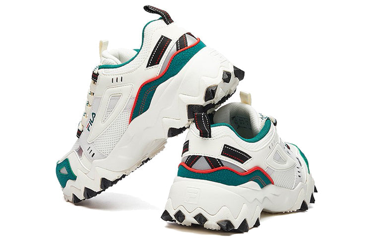 (WMNS) FILA Oakmont Peaker RetroRunning Shoes WhiteGreen 'White Green' F12W031111FGB