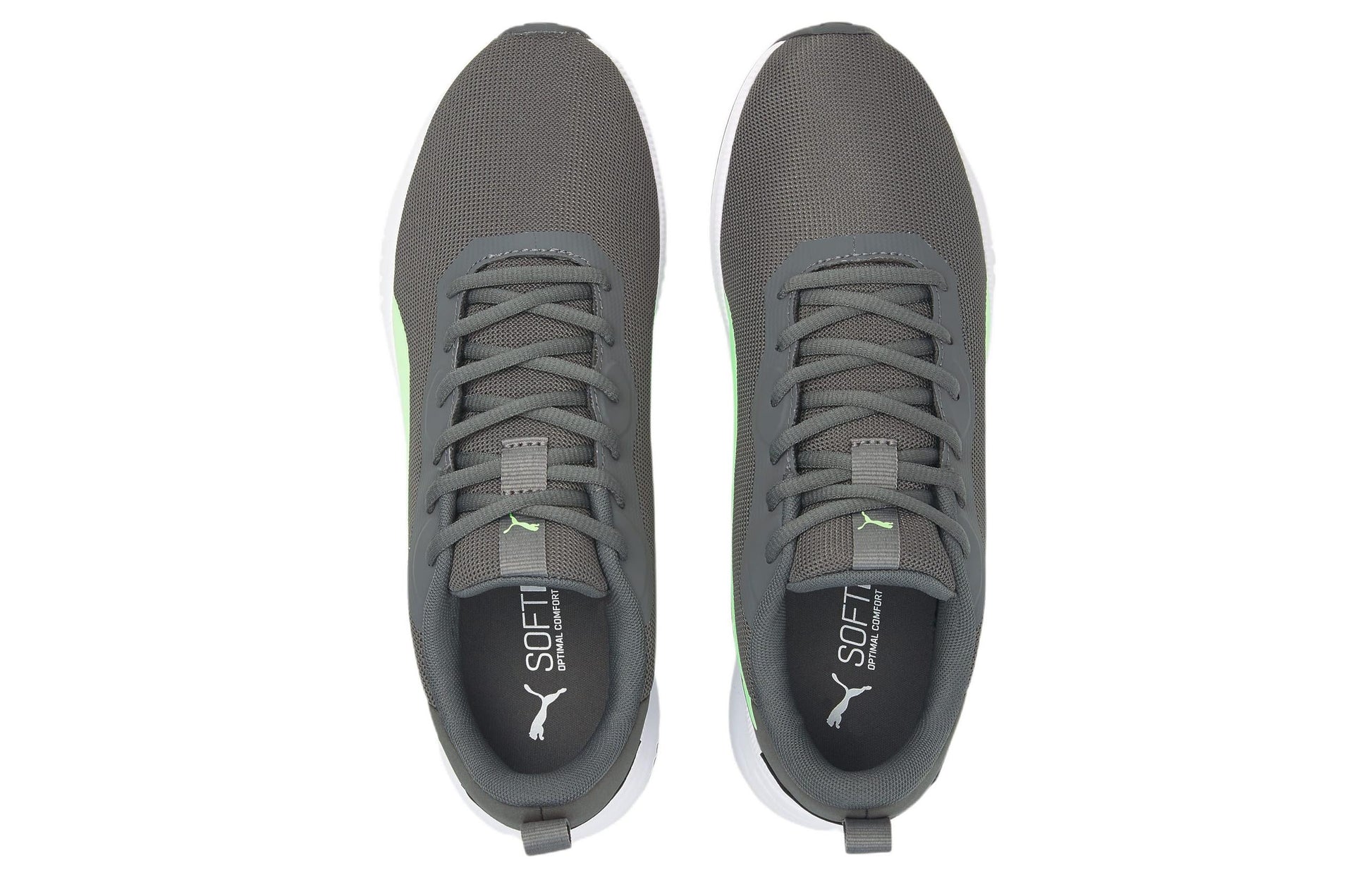 PUMA Flyer Flex Low Tops Gray Green White 195201-19