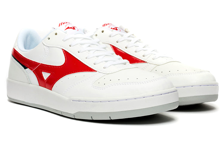 Mizuno City Wind Low Tops Skateboarding Shoes Unisex White Red D1GA191762