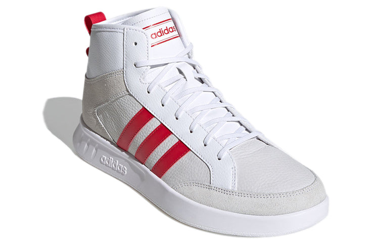 adidas Court80s Mid White/Grey/Red FY2731