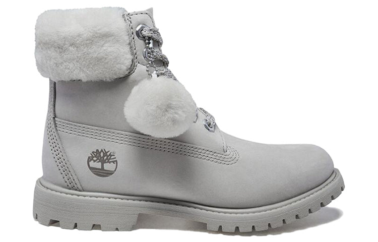 (WMNS) Timberland 6 Inch Shearling Premium Boots 'Beige' A21VT