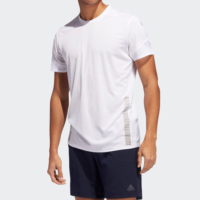 Men's adidas 25/7TeeRunr Running Short Sleeve White 7 Tee RunrT EI6325