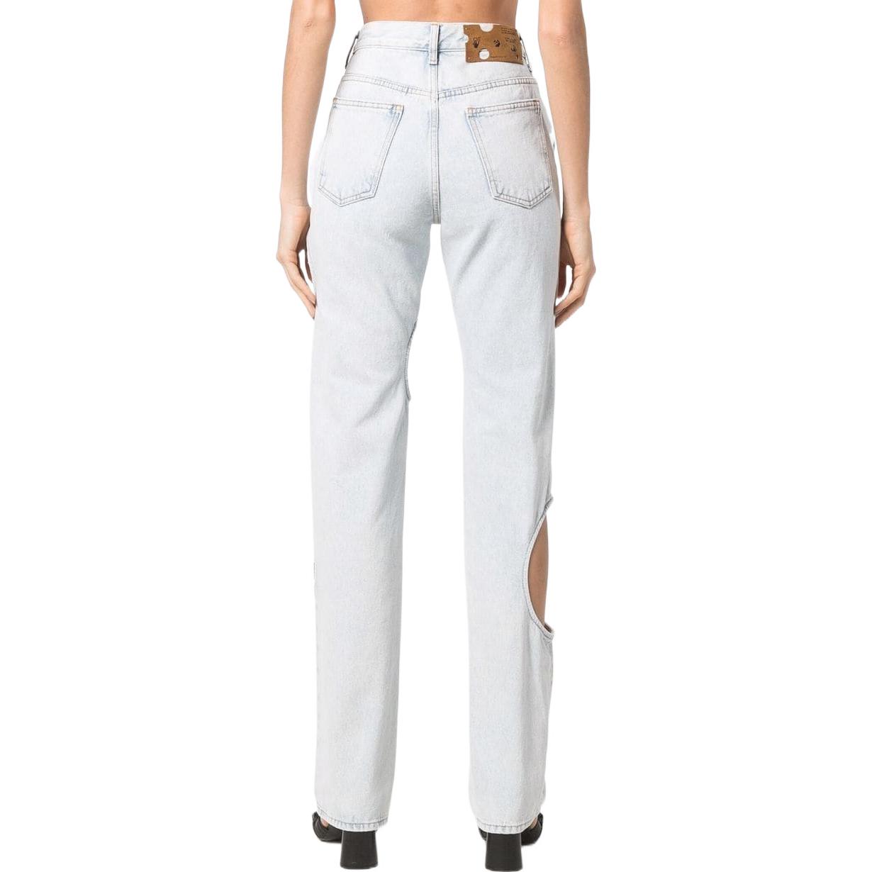 (WMNS) Off-White Meteor Cool Straight-Leg Jean 'Light Blue' OWYA018C99DEN0034000