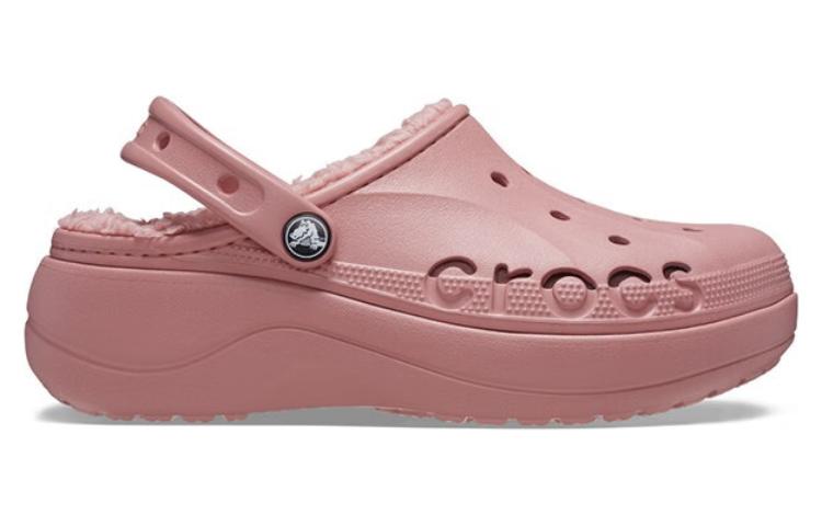 (WMNS) Crocs Baya Platform Lined Clog 'Pink' 208708-682
