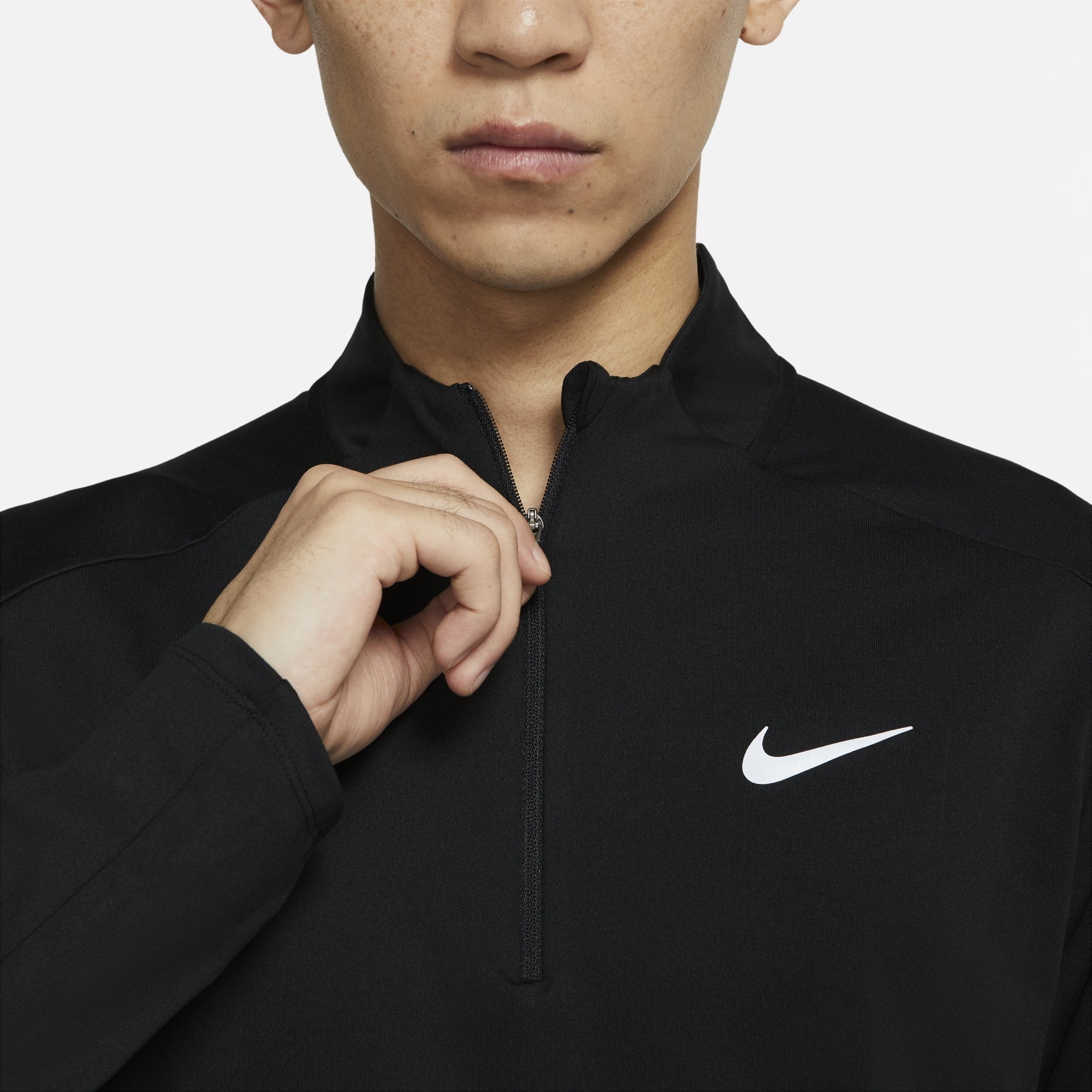 Nike Nk Df Elmnt Top Hz Casual Breathable Sports Long Sleeves Black DD4757-010