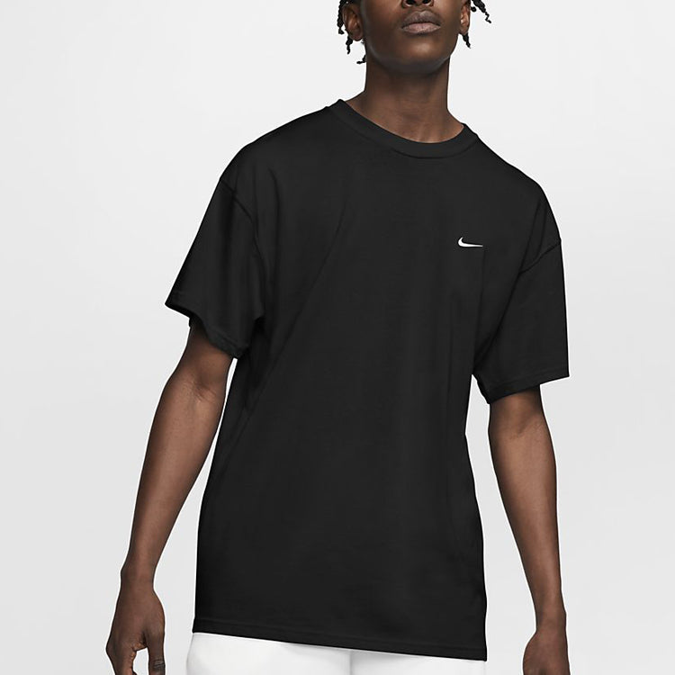 Nike Lab Solo Swoosh Basic Sports Short Sleeve Black DA0321-010