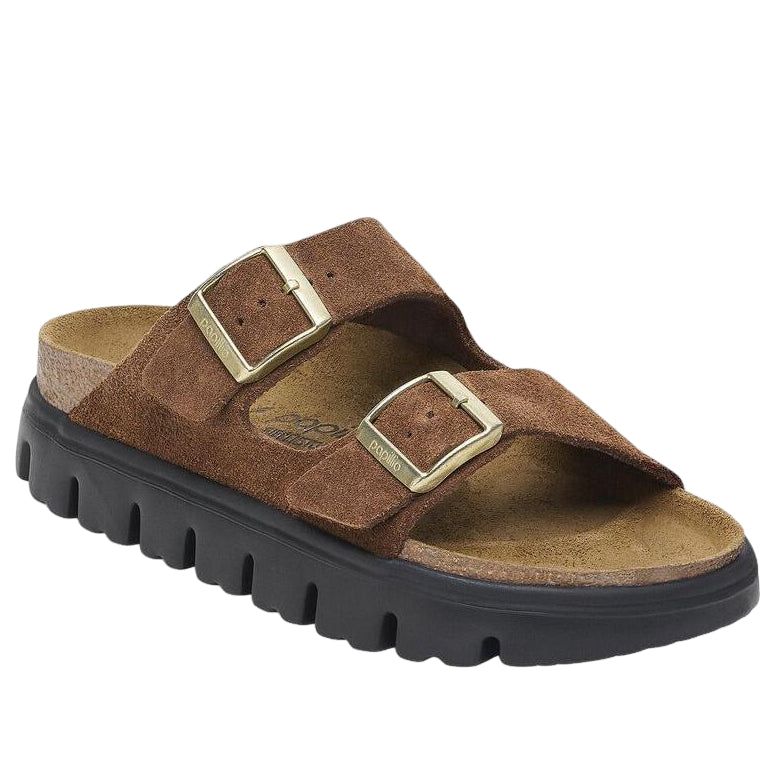 Birkenstock Arizona Chunky Suede Leather 'Dark Tea Black' 1028389