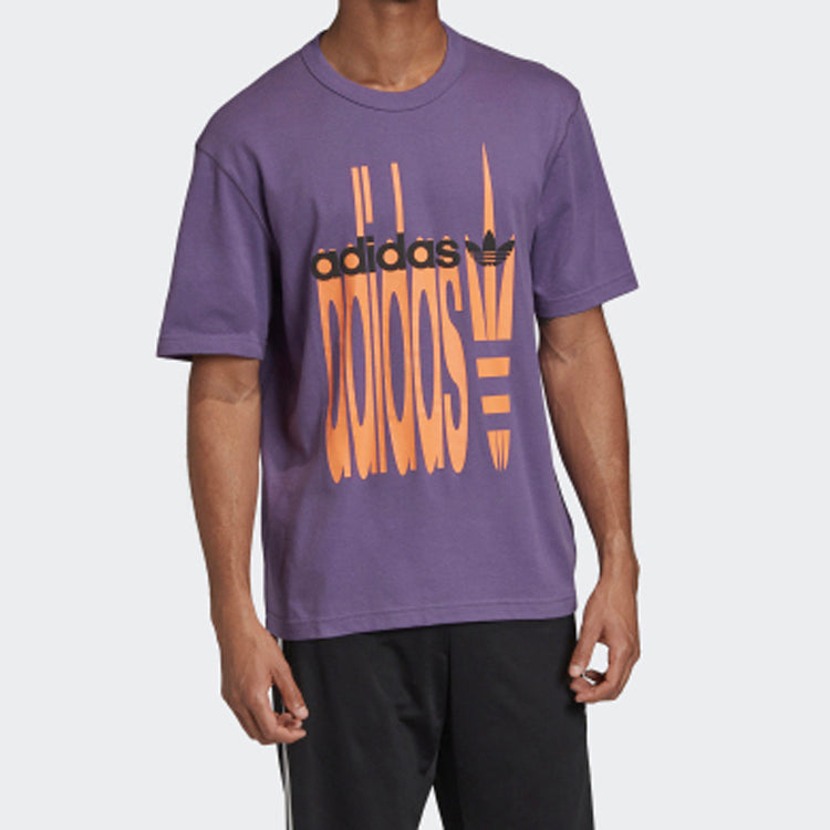 adidas originals SS20 R.V.Y Printing Short Sleeve Purple FM2218