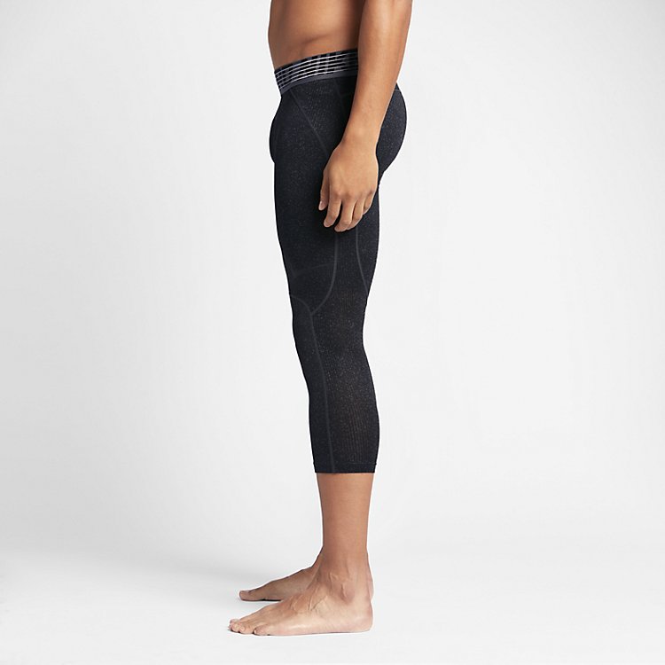 Basketball Pants Men Nike Hypercool Tight 3QT Print 830628-010