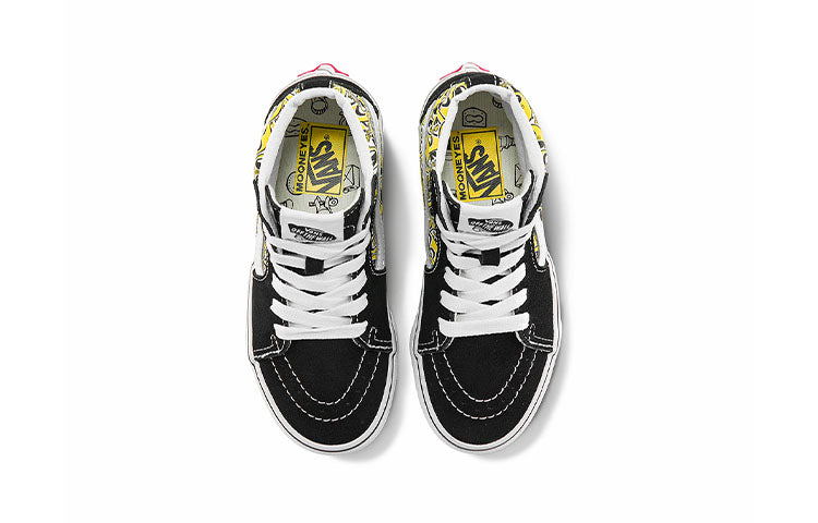 (PS) Vans x Mooneyes SK8-HI 'Black White Yellow' VN0A5DXNY23