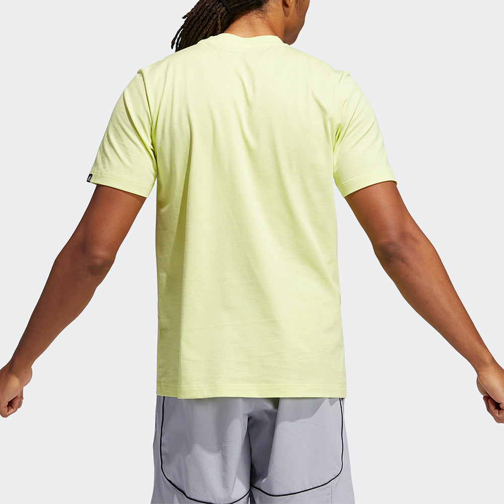 adidas Lil Stripe Gato Basketball Funny Cartoon Printing Sports Short Sleeve Yellow HB5484
