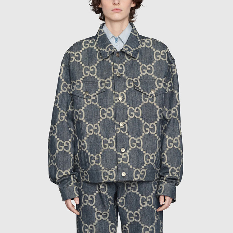 Gucci Jumbo GG Denim Jacket 'Blue Ivory' 674338-XDBTY-4492