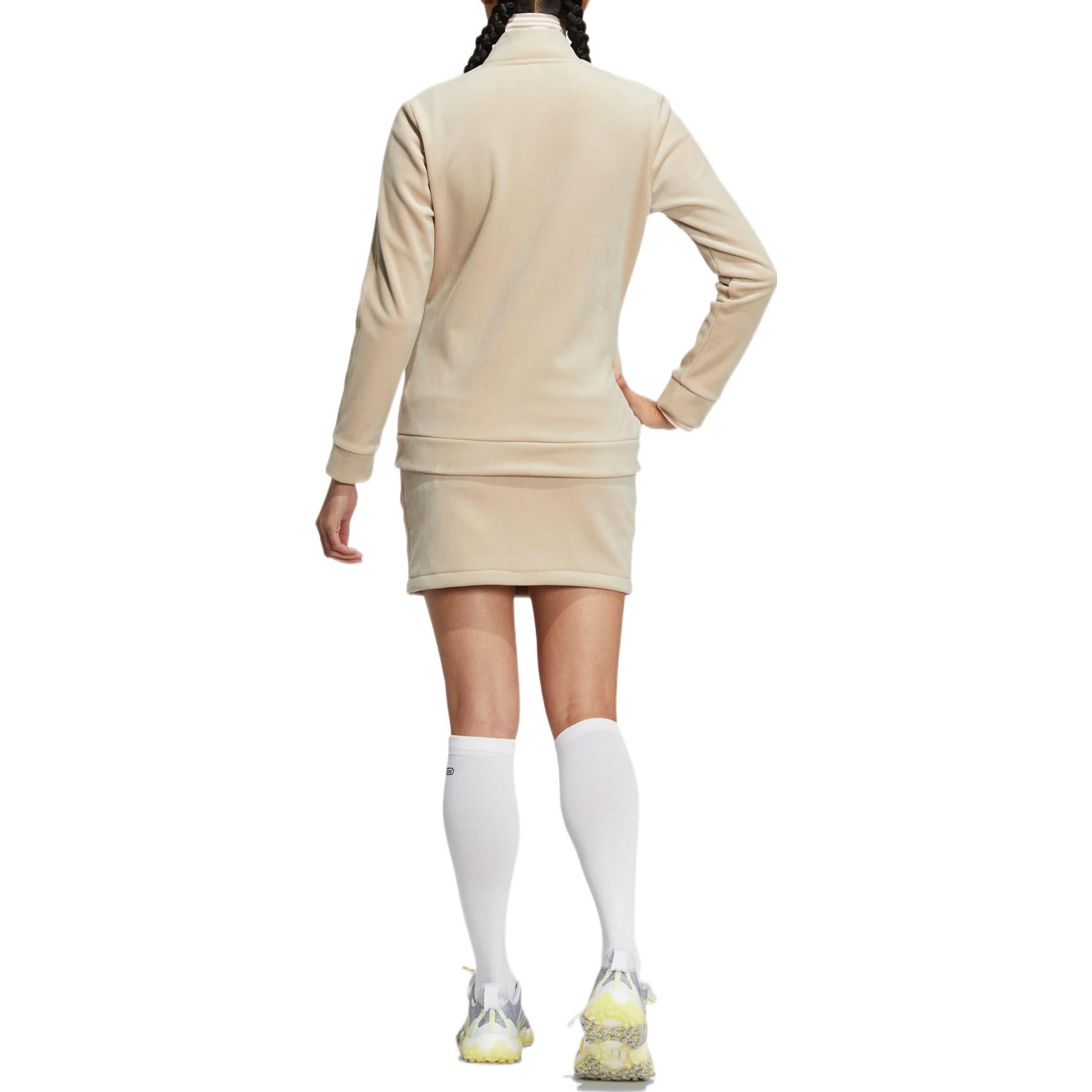(WMNS) adidas 3-Stripes Stretch Corduroy Suit Asia Sizing 'Beige' HI1498