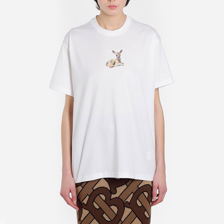 Burberry Deerlet Printing Cotton GS White 8024653-A1464