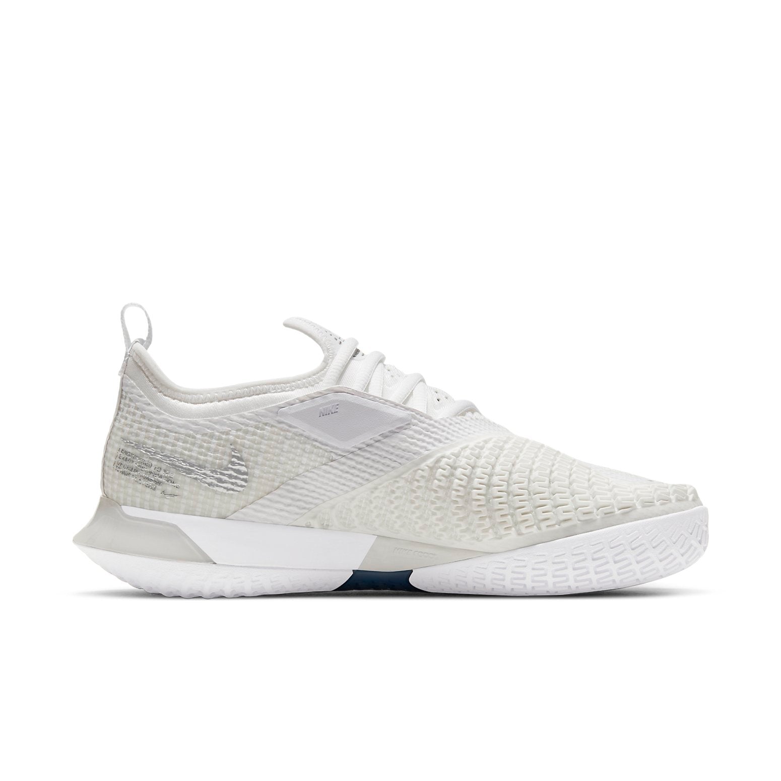 (WMNS) Nike Court React Vapor NXT 'White Metallic Silver' CV0742-100
