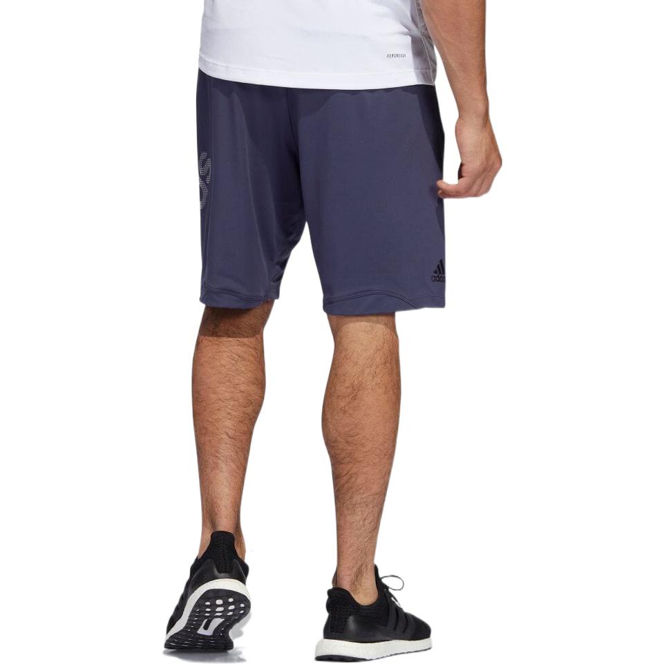 Men's adidas Logo Printing Elastic Waistband Sports Shorts Navy Blue HE6796