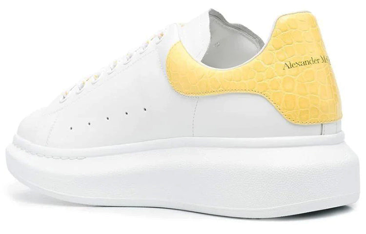 Alexander McQueen Oversized Sneaker 'White Yellow Crocodile' 625162WIBNG9988
