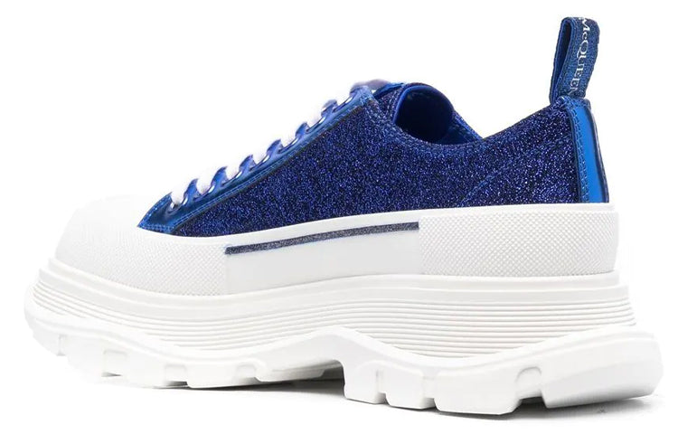 (WMNS) Alexander McQueen Tread Slick Sneakers 'Royal Blue White' 685707W4SG24521