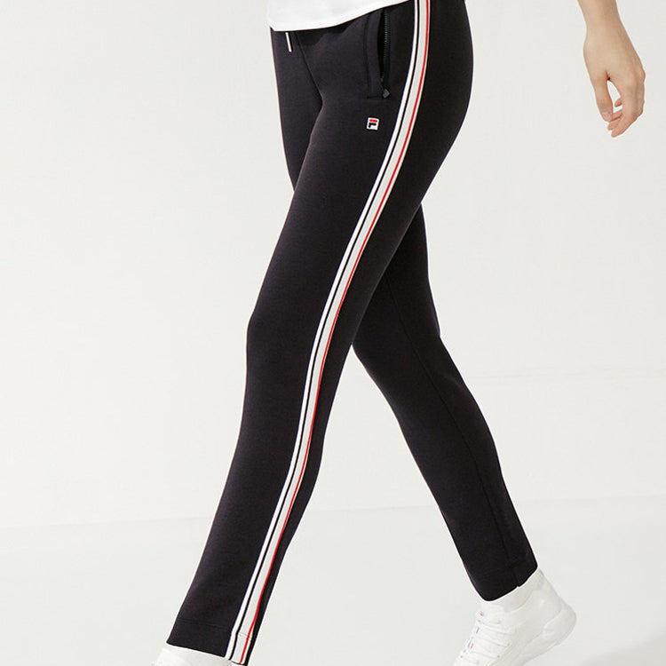 (WMNS) FILA Knitting Straight Sweatpants Blue F11W011601F