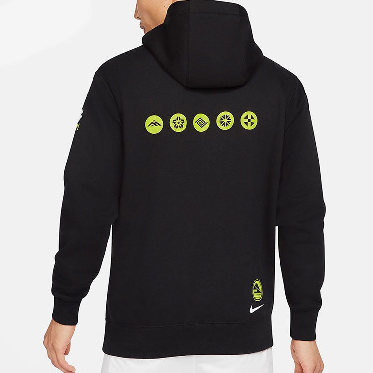 Men's Nike Logo Printing Sports Fleece Lined Black DC4046-010
