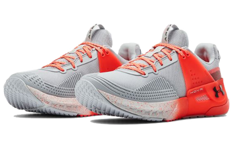 (WMNS) Under Armour Hovr Apex Running Shoes Grey/Orange 3022209-102