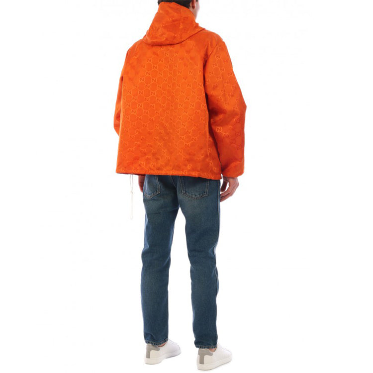 Gucci Off The Grid Hooded Jacket For Men Orange 631105-ZAEBN-7500