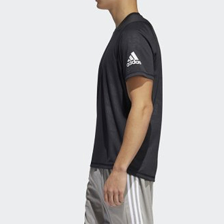adidas Training Sports Pullover Round Neck Short Sleeve Black DZ7366
