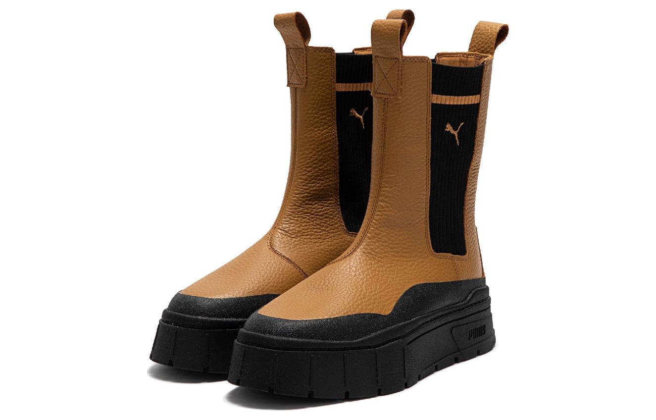 (WMNS) PUMA Mayze Stack Chelsea Boot 'Desert Tan' 386742-01